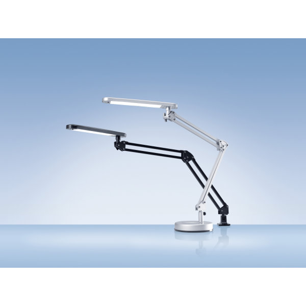 LED 4 Stars lampe sort med bordfod