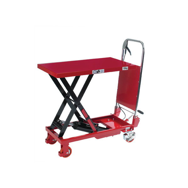 Mobilt løftebord med fodpumpe, 150 kg, 225-740 mm