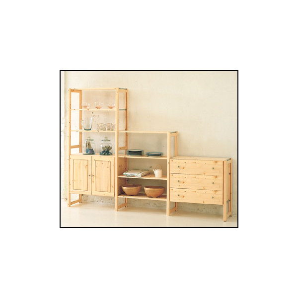ABC Skuffe, bred 76x40 cm, hvidlaseret