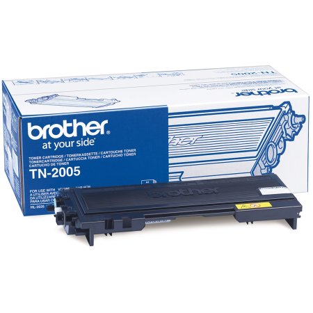 Brother TN2005 lasertoner, sort, 1500s