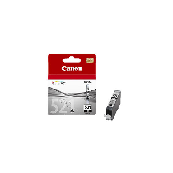 Canon CLI-521BK blækpatron, sort, 1250s