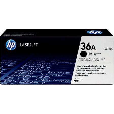 HP nr.36A/CB436A lasertoner, sort, 2000s