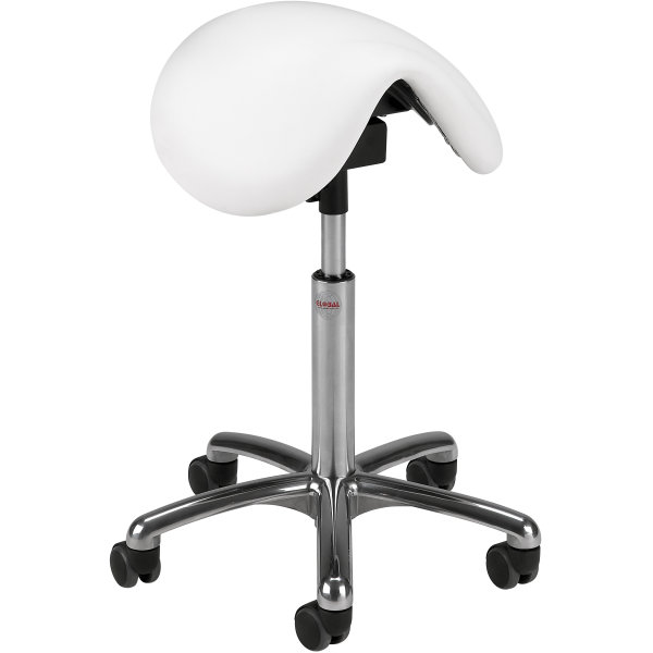 CL Pinto sadelstol, sort, stof, 58-77 cm