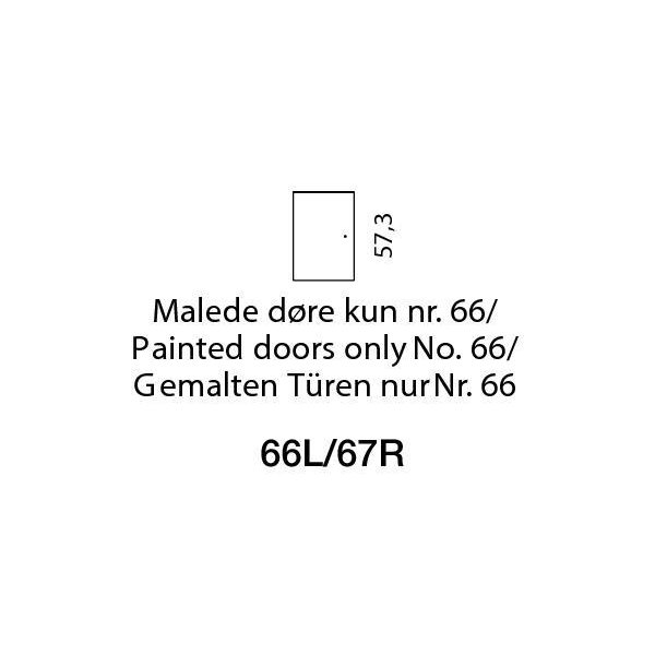 Mistral sektion 066L Trædør venstre Light bøg