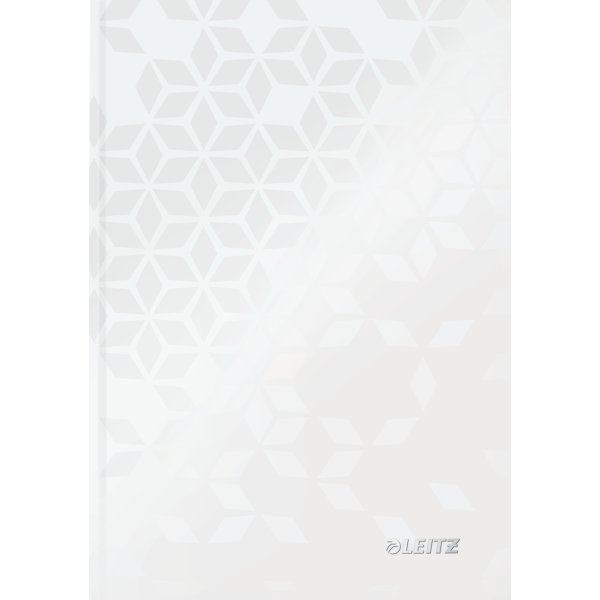 Leitz WOW notesbog A5, linjeret, hvid