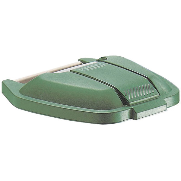 Rubbermaid mobil affaldsbeholder låg, Grøn