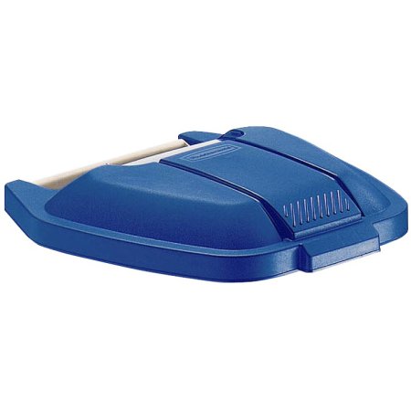 Rubbermaid mobil affaldsbeholder låg, Blå