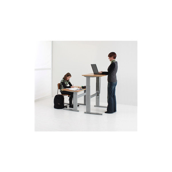 Flexo hæve/sænkebord 160 cm m/centerbue ahorn