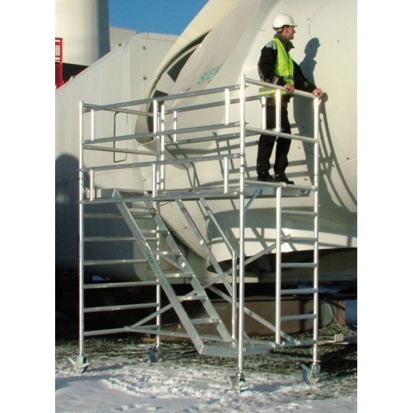 Rullestillads 135x245 inkl trapper - Højde 2,25 m
