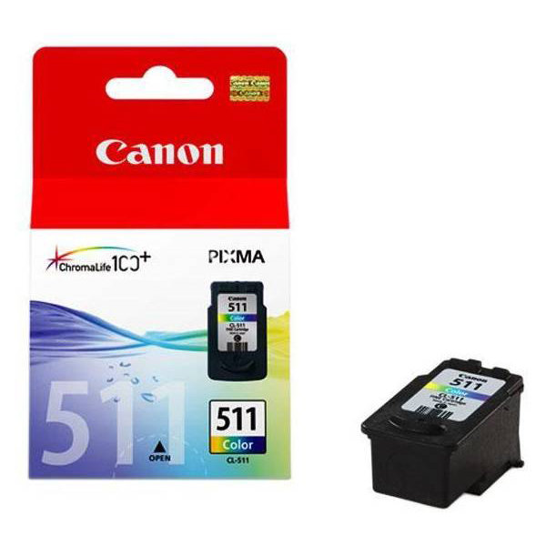 Canon CL-511 blækpatron blister, farve, 9ml