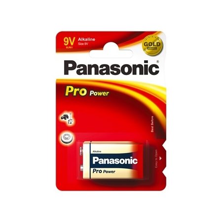 Panasonic str. 9V Pro Power Gold batteri, 1stk