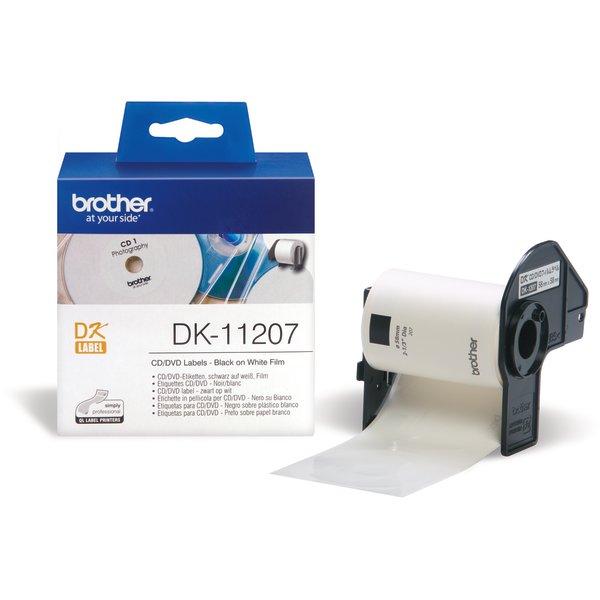 Brother cd/dvd etiket plastic 58x58 mm