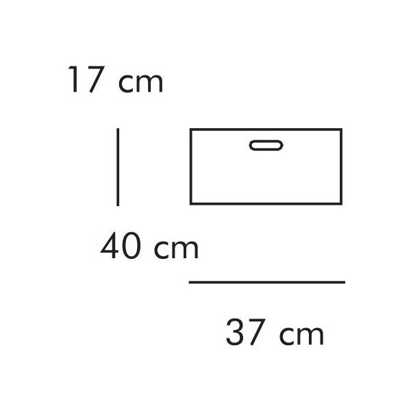 ABC Boks, 17x40 cm, natur