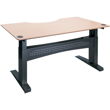 Easy stand 200 hæve/sænkebord centerbue, bøg/sort