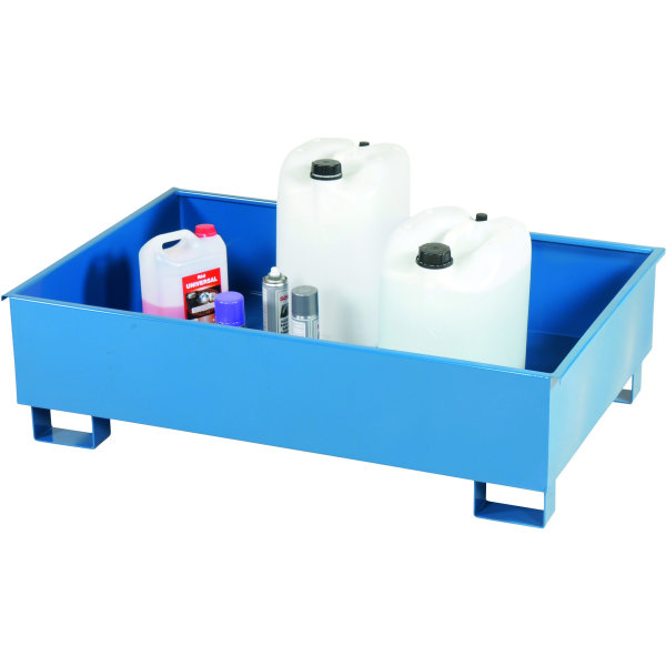 Spildbakke 260 l, HxBxD 35x125x80, Blå