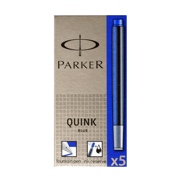 Parker blækpatroner, blå, 5 stk
