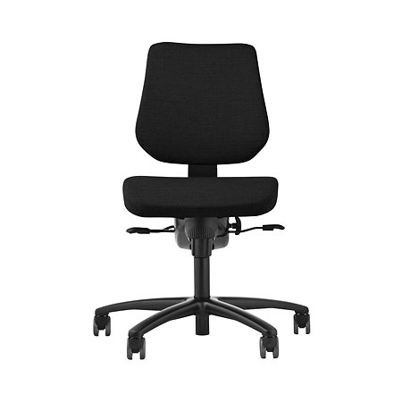 RBM 819 kontorstol sort stel, Oxford sort