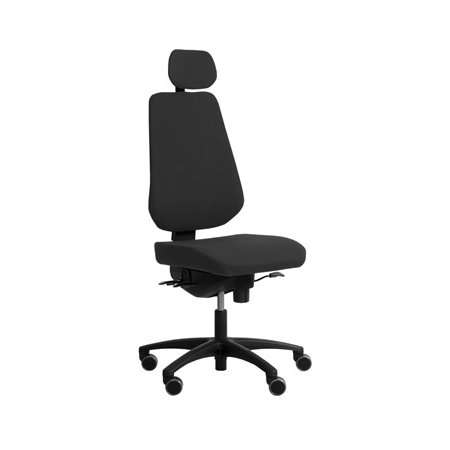 RBM 839 kontorstol sort stel, Oxford sort