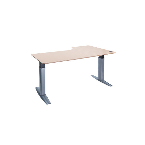Goliath hæve/sænkebord venstre 200 cm ahorn/alu