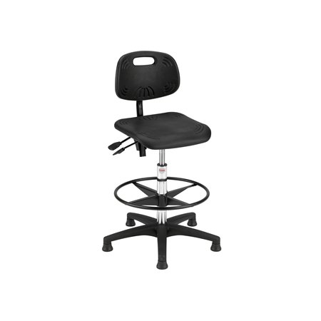 Global Simple Plus arbejdsstol, sort, 49-75 cm