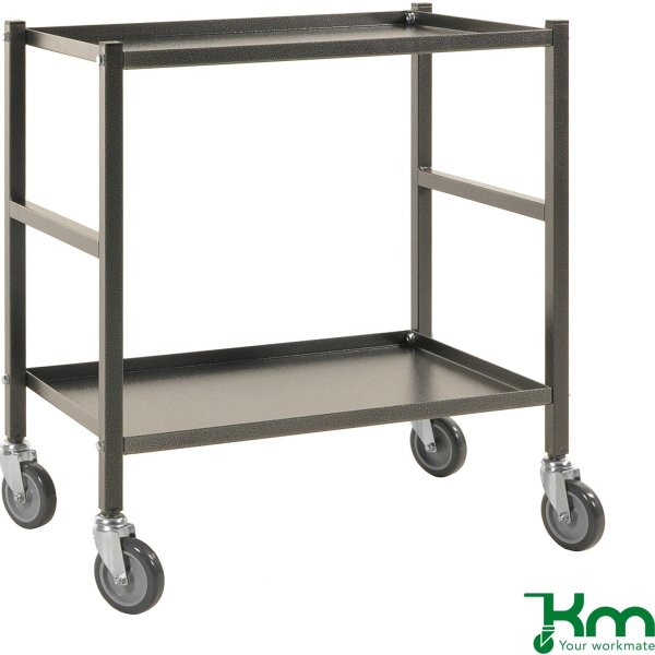 Rullevogn, 2 hylder,670x415x760,150 kg,Antracitgrå