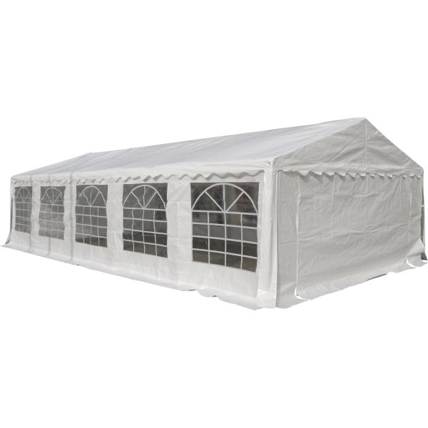 Luksus partytelt 5x10 m, PVC, hvid