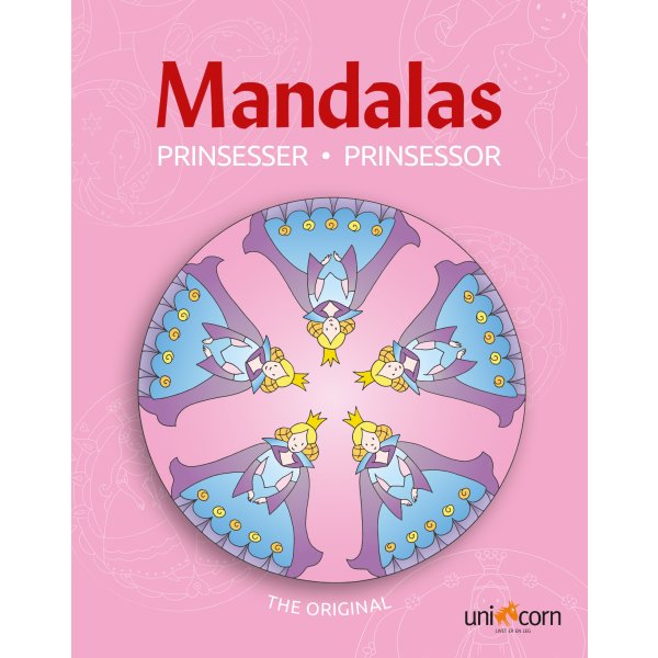 Mandalas malebog Eventyrlige prinsesser