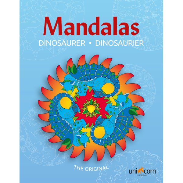 Mandalas malebog Dinosaurer