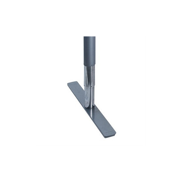 Flex hæve/sænkebord alu/bøg 180 cm, venstrevendt