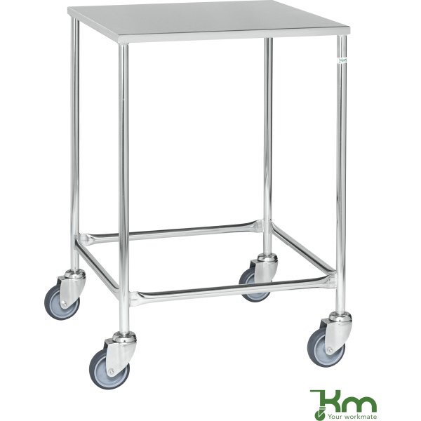Serveringsvogn 1 hylde,60,5x60,5x88,5 cm