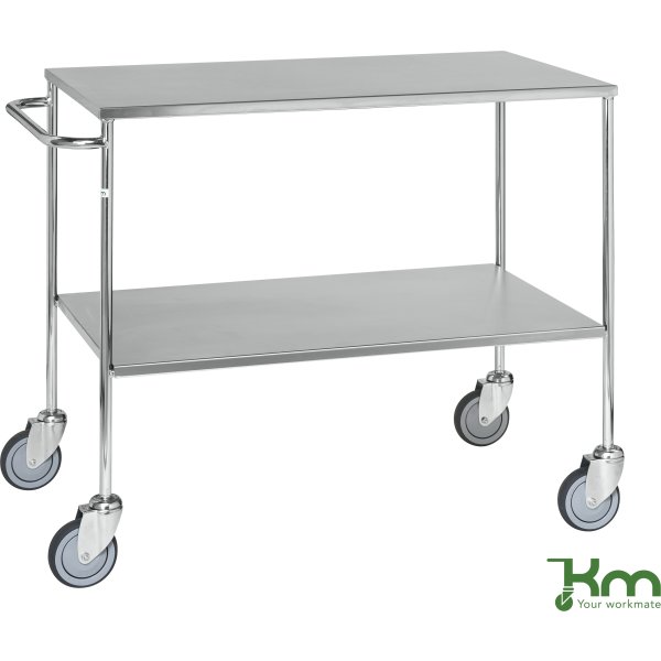 Serveringsvogn 2 hylder,100x58x87 cm