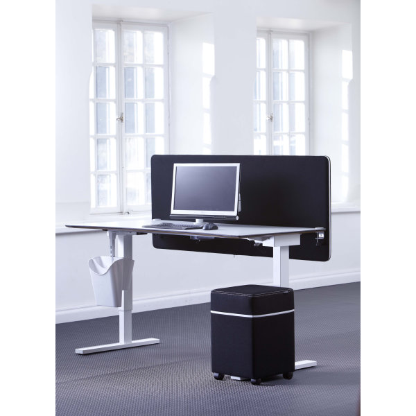 Screenit bordskærmvæg B140xH65 cm grå