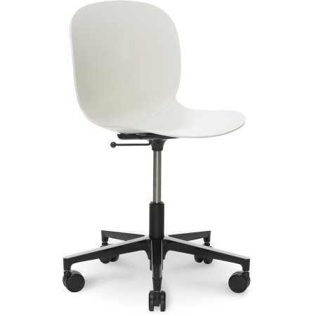 RBM Noor mødestol Off white med Alu base
