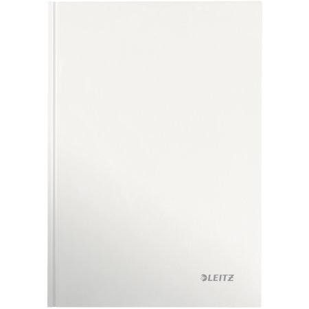 Leitz WOW notesbog A4, linjeret, hvid