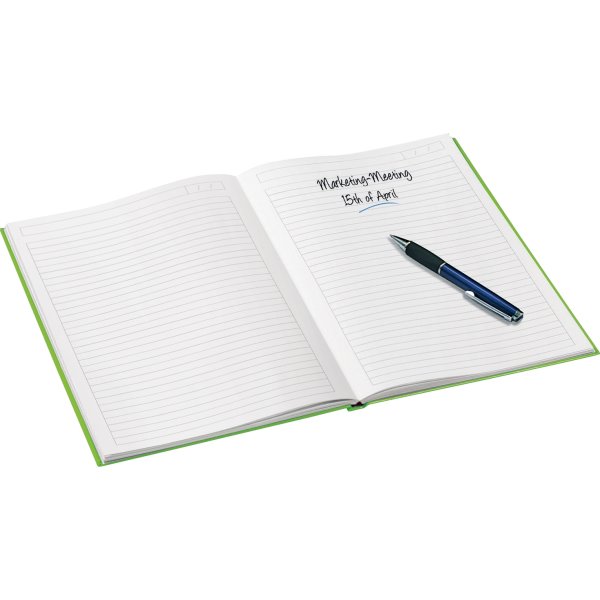 Leitz WOW notesbog A5, linjeret, grøn