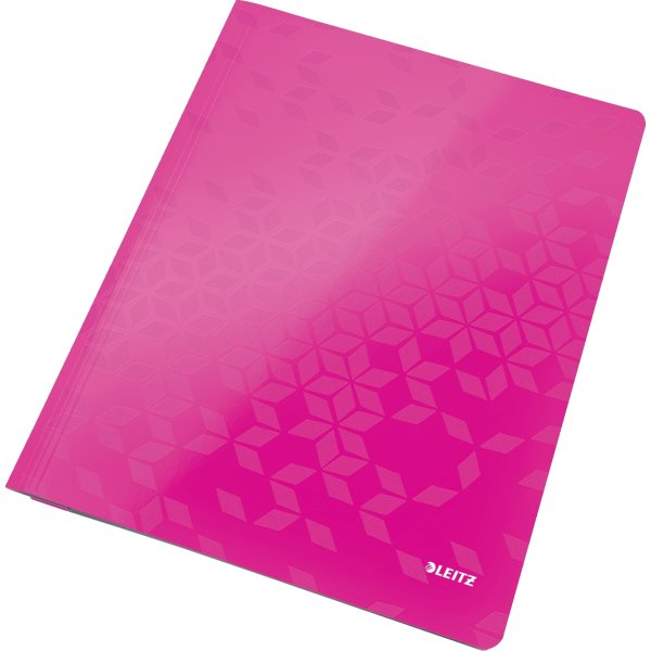 Leitz WOW Arbejdsmappe, pink metallic