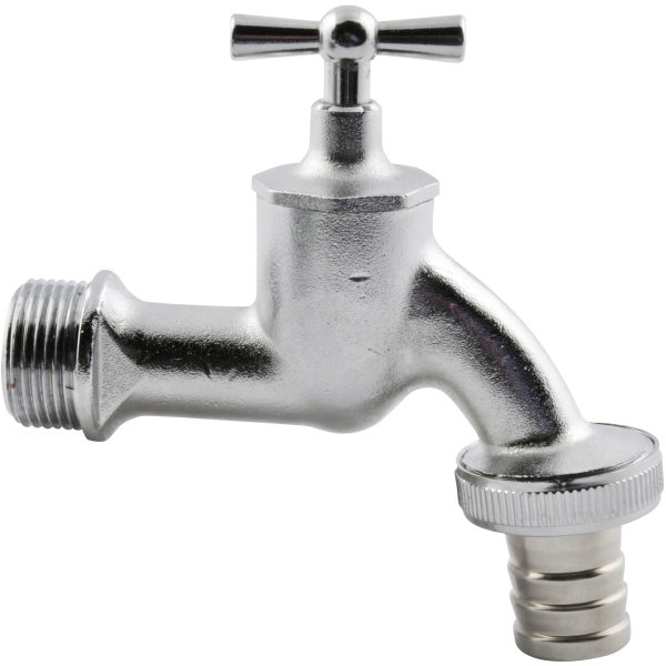 Garantia hane t/regnvandsbeholder, 3/4", krom