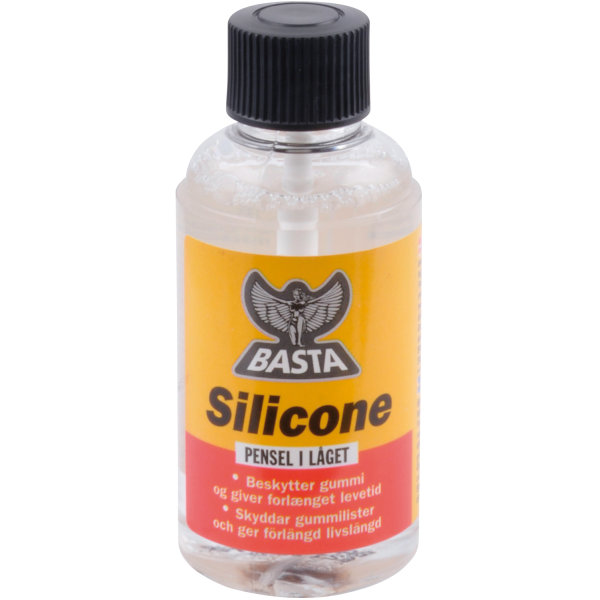 Basta silikonemiddel m/ pensel, 100 ml