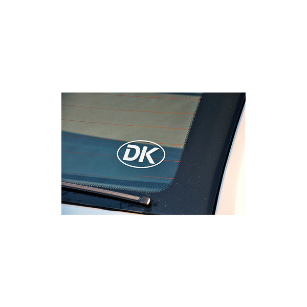 Rawlink DK-skilt, sølv/transparent