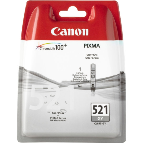 Canon CLI-521GY blækpatron, grå, 9ml