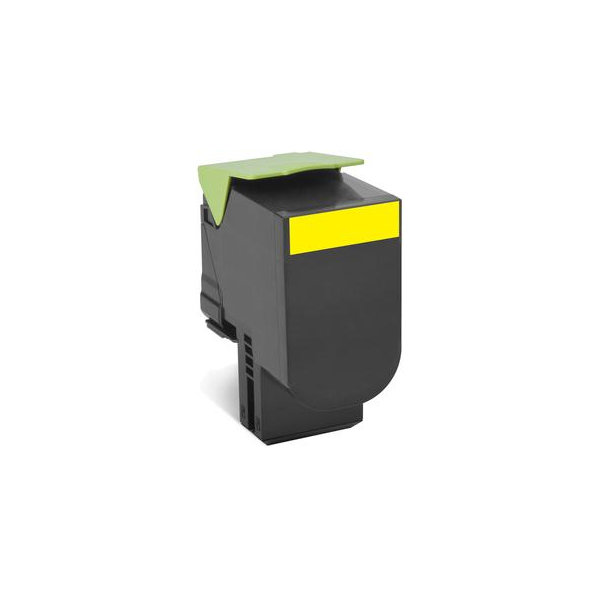 Lexmark 80C2XYE lasertoner, gul, 4000s