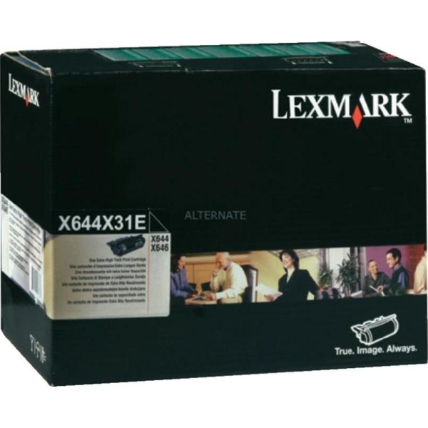 Lexmark X644X31E lasertoner, sort, 32000s