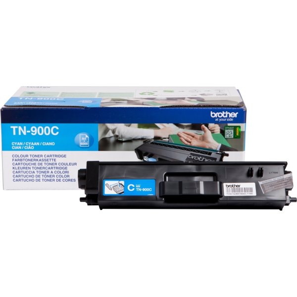 Brother TN900C Lasertoner, blå, 6000 s.