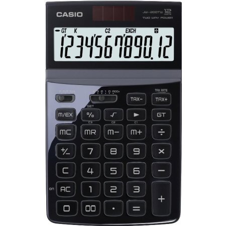 Casio JW-200TW bordregner, sort