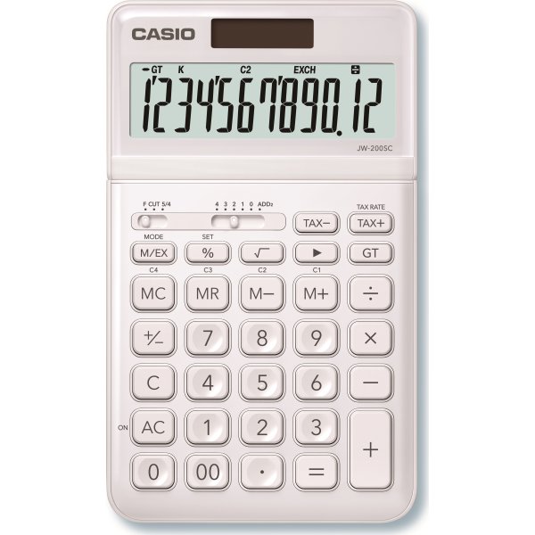Casio JW-200TW bordregner, hvid