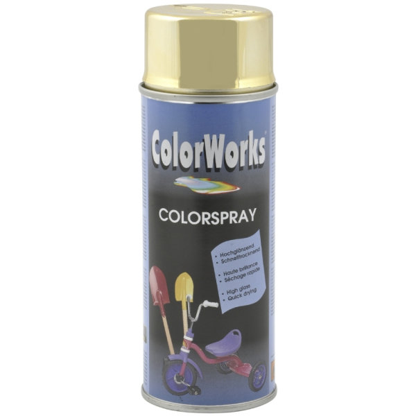 ColorWorks hobbyspray, "chrome" guld