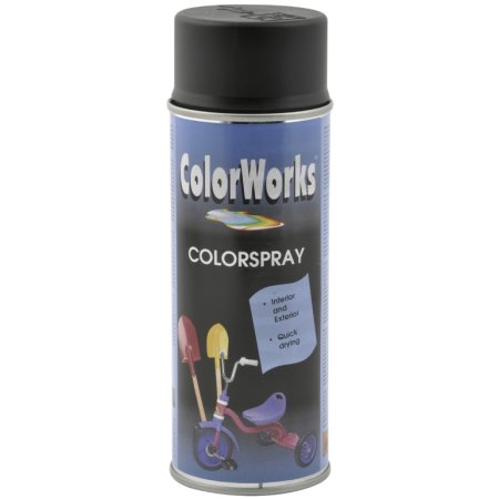 ColorWorks hobbyspray, halvblank dybsort