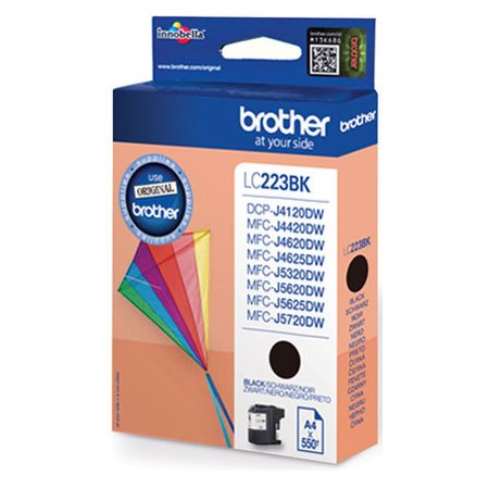 Brother LC223BK blækpatron, sort, 550s