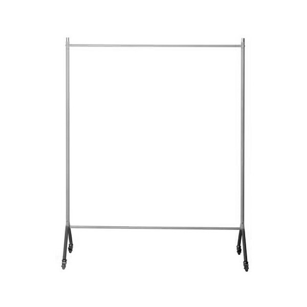 Rack 2 garderobestativ t/30 bøjler sort/sølvfarvet