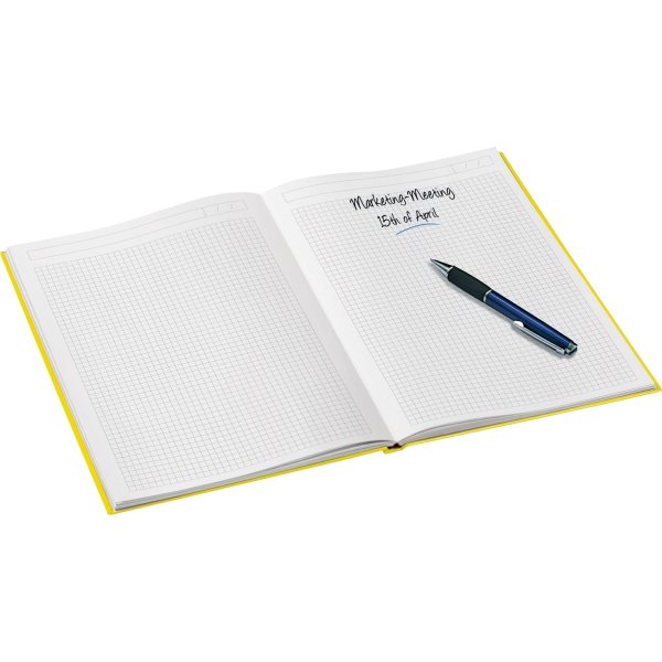 Leitz WOW notesbog A4, kvadreret, isblå